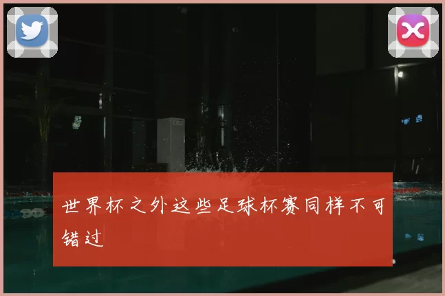 世界杯之外这些足球杯赛同样不可错过