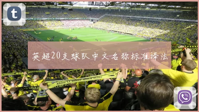 英超20支球队中文名称标准译法