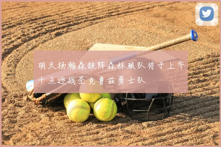 明天杨瀚森缺阵森林狼队将于上午十点迎战圣克鲁兹勇士队